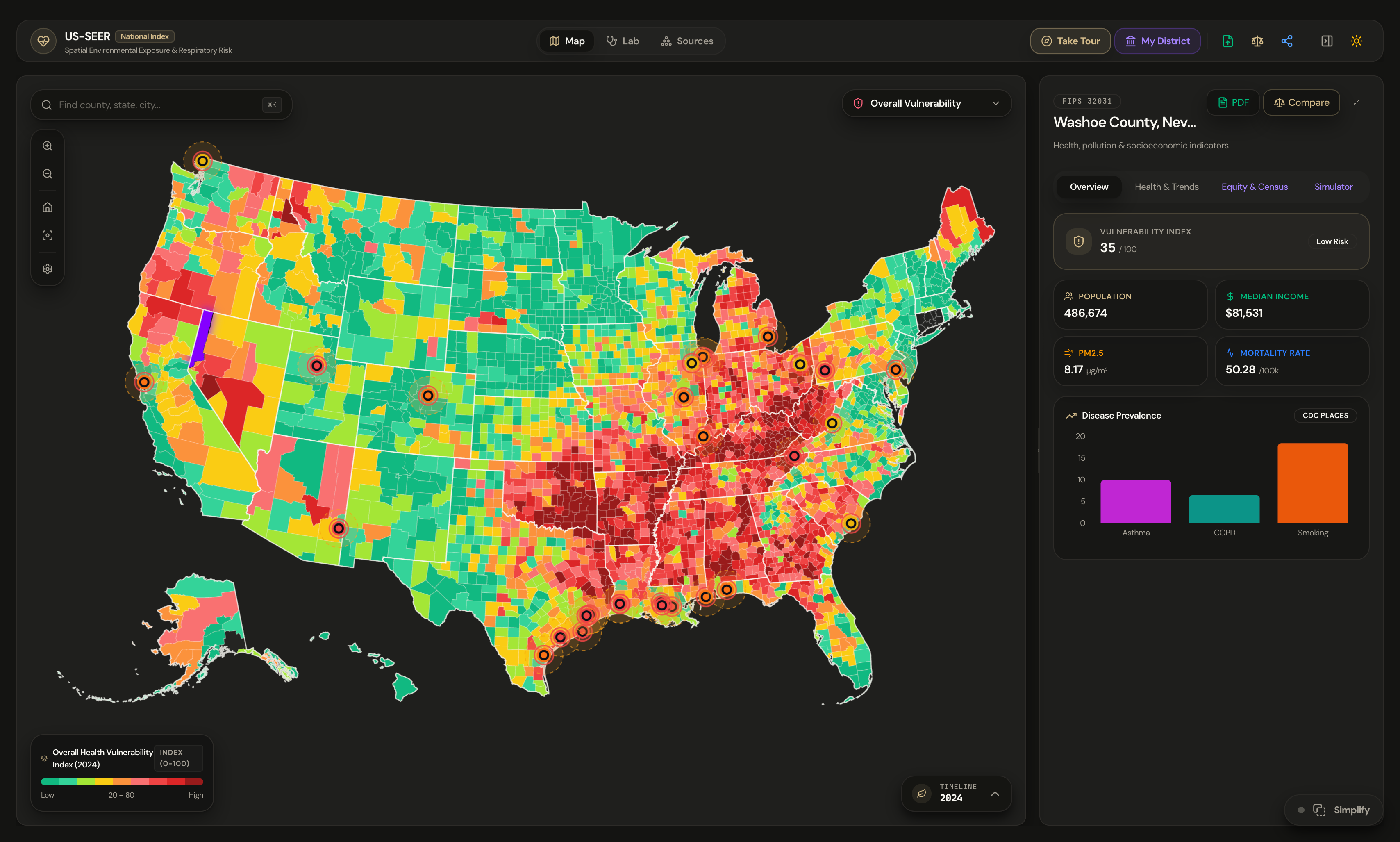 US-SEER EPA risk index preview